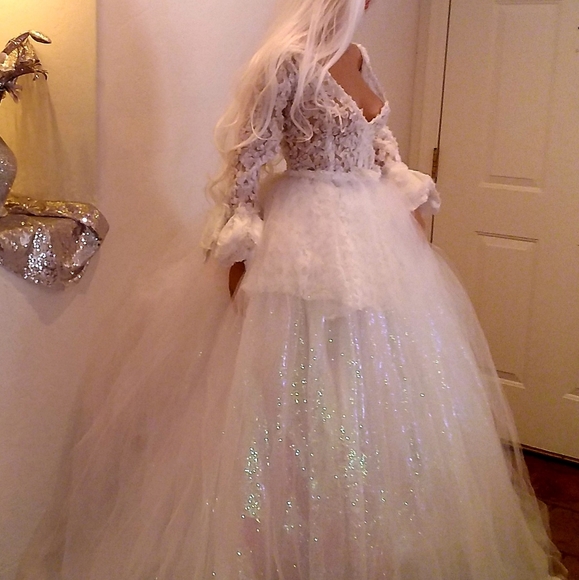 Sebrina Love Bridals llc Dresses & Skirts - BIANCA 2 In 1 Mini Dress Wedding Ballgown Set